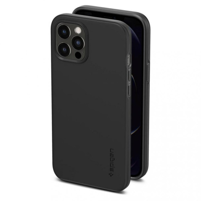 Чохол Spigen Thin Fit для iPhone 12 Pro Max (Black) (ACS01612)