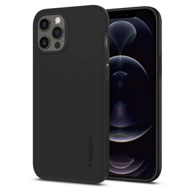 Чохол Spigen Thin Fit для iPhone 12 Pro Max (Black) (ACS01612)