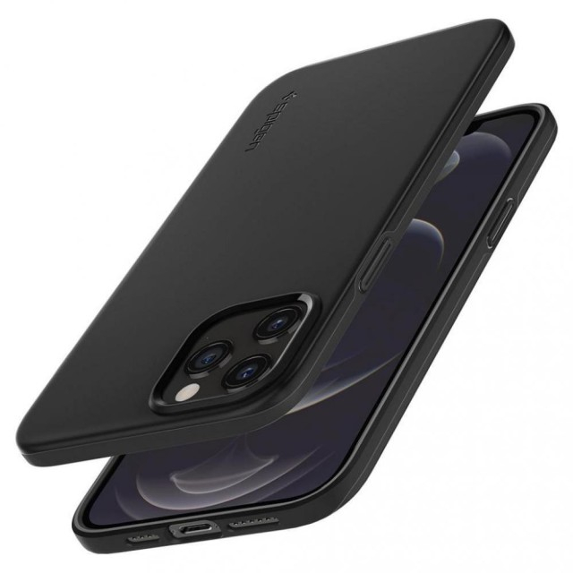 Чохол Spigen Thin Fit для iPhone 12 Pro Max (Black) (ACS01612)