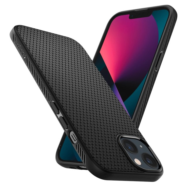 Чохол Spigen Liquid Air для iPhone 13 (Matte Black) (ACS03519)