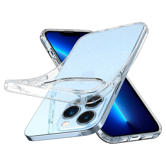 Чохол Spigen Liquid Crystal Glitter для iPhone 13 Pro (Crystal Quartz) (ACS03255)
