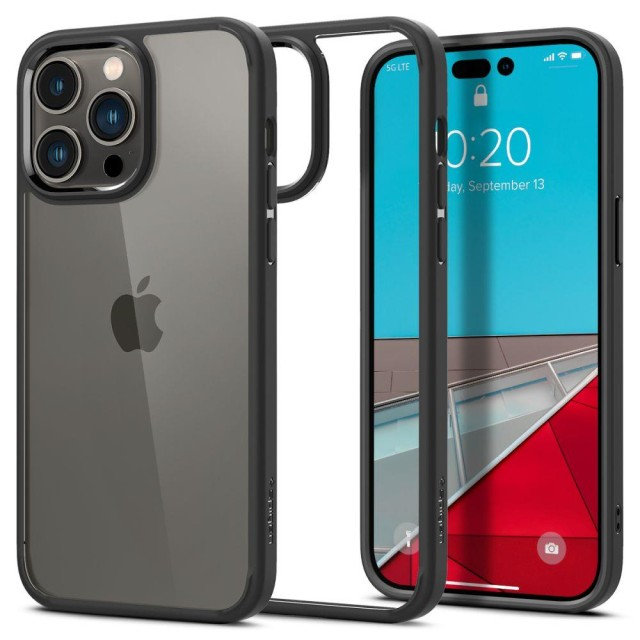 Чохол Spigen Ultra Hybrid для Apple iPhone 14 Pro (Matte Black) (ACS04961)