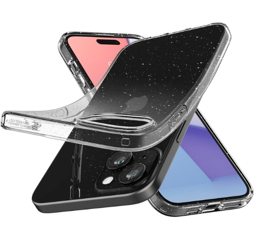 Чохол Spigen Liquid Crystal Glitter для iPhone 15 (Crystal Quartz) (ACS06788)