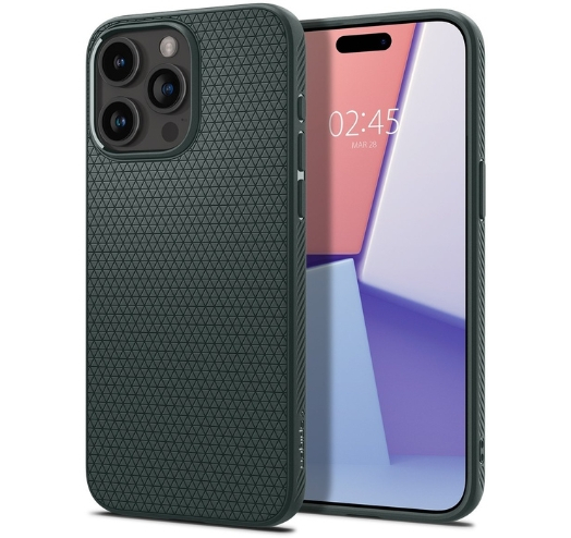Чохол Spigen Liquid Air для Apple iPhone 15 Pro Max (Abyss Green) (ACS06564)