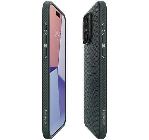 Чохол Spigen Liquid Air для Apple iPhone 15 Pro Max (Abyss Green) (ACS06564)