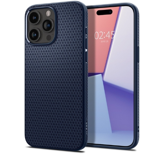 Чохол Spigen Liquid Air для Apple iPhone 15 Pro (Navy Blue) (ACS06705)