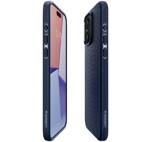 Чохол Spigen Liquid Air для Apple iPhone 15 Pro (Navy Blue) (ACS06705)