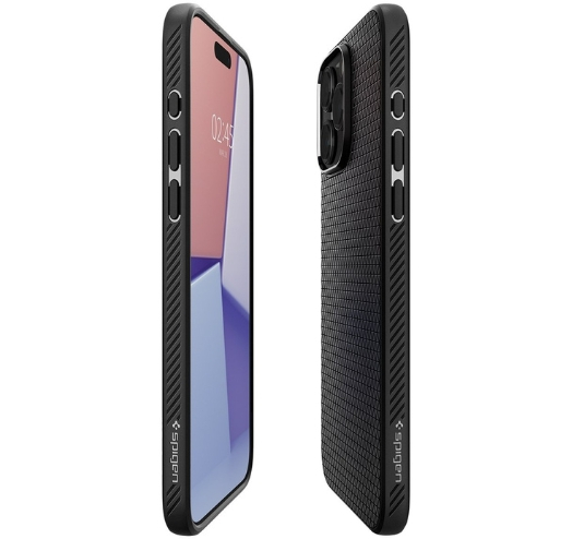 Чохол Spigen Liquid Air для Apple iPhone 15 Pro Max (Matte Black) (ACS06562)