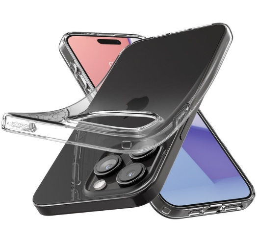 Чехол Spigen Liquid Crystal для Apple iPhone 15 Pro Max (Crystal Clear) (ACS06557)
