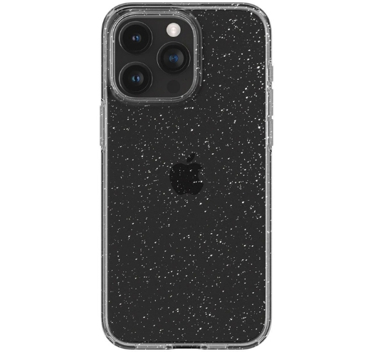 Чохол Spigen Liquid Crystal Glitter для Apple iPhone 15 Pro Max (Crystal Quartz) (ACS06559)