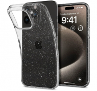 Чохол Spigen Liquid Crystal Glitter для Apple iPhone 15 Pro (Crystal Quartz) (ACS06701)