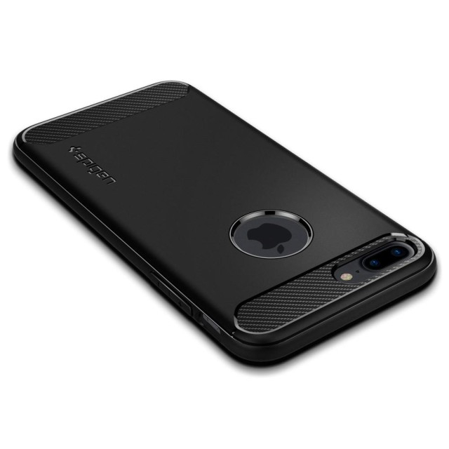 Чохол Spigen Rugged Armor для iPhone 7/8 Plus (Black) (043CS20485)