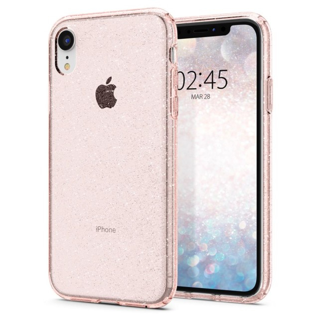 Чехол Spigen Liquid Crystal Glitter для iPhone XR (Rose Quartz) (064CS24868)