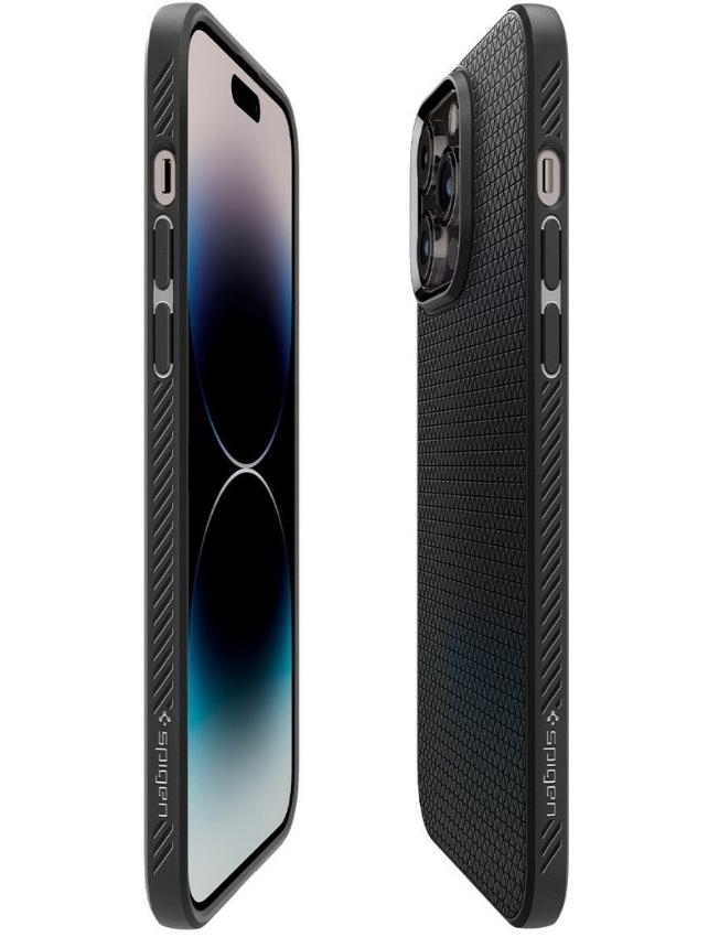 Чохол Spigen Liquid Air для Apple iPhone 14 Pro Max (Matte Black) (ACS04813)