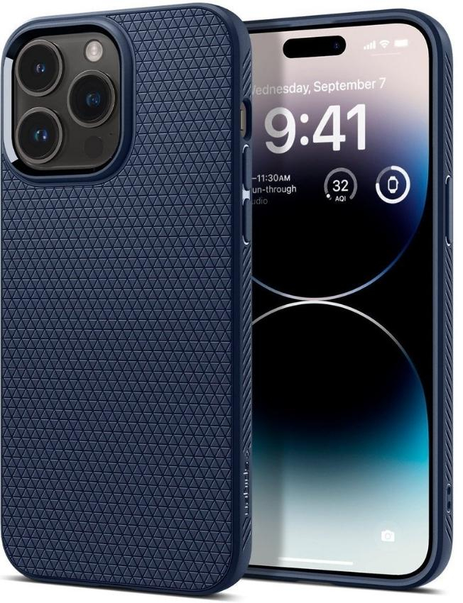 Чохол Spigen Liquid Air для Apple iPhone 14 Pro Max (Navy Blue) (ACS04814)