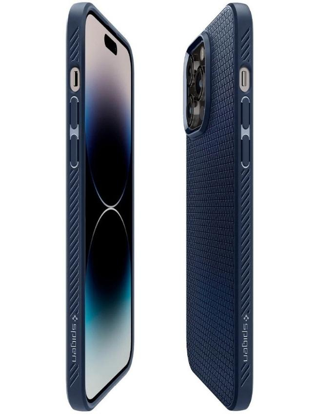 Чохол Spigen Liquid Air для Apple iPhone 14 Pro Max (Navy Blue) (ACS04814)