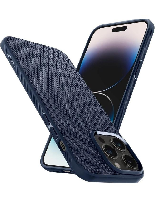 Чохол Spigen Liquid Air для Apple iPhone 14 Pro Max (Navy Blue) (ACS04814)