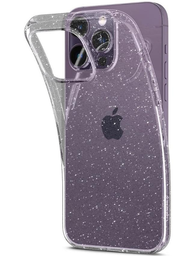 Чохол Spigen Liquid Crystal Glitter для Apple iPhone 14 Pro Max (Crystal Quartz) (ACS04810)