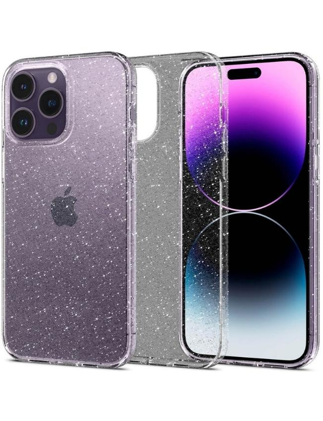 Чохол Spigen Liquid Crystal Glitter для Apple iPhone 14 Pro Max (Crystal Quartz) (ACS04810)