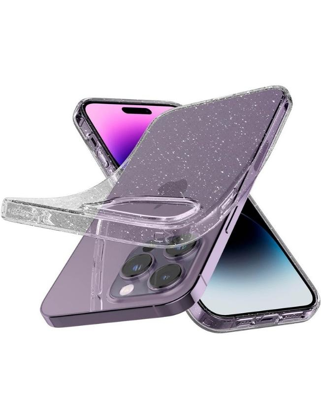 Чохол Spigen Liquid Crystal Glitter для Apple iPhone 14 Pro Max (Crystal Quartz) (ACS04810)