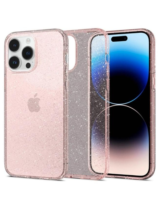 Чохол Spigen Liquid Crystal Glitter для Apple iPhone 14 Pro Max (Rose Quartz) (ACS04811)