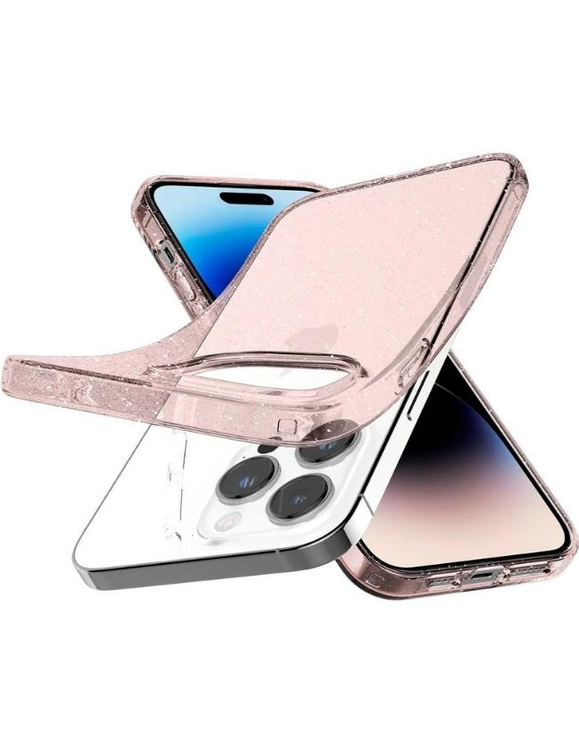 Чохол Spigen Liquid Crystal Glitter для Apple iPhone 14 Pro Max (Rose Quartz) (ACS04811)