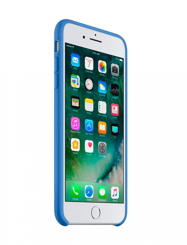 Чохол Silicone Case для iPhone 7 Plus/8 Plus (Azure) (MQ0M2) (Original Assembly)