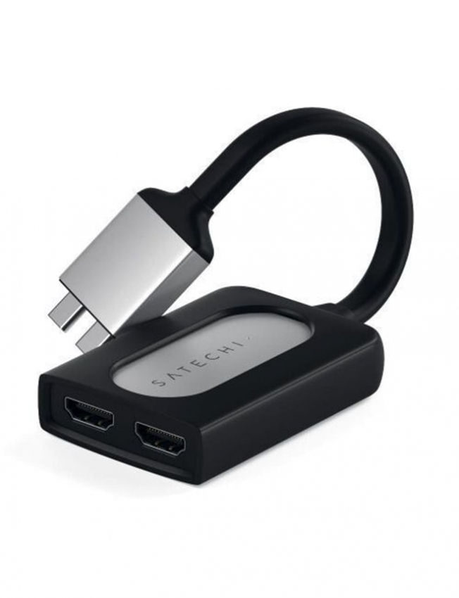 Satechi Type-C Dual HDMI Adapter Silver