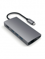 Satechi Type-C Multi-Port Adapter 4K with Ethernet V2 Space Grey
