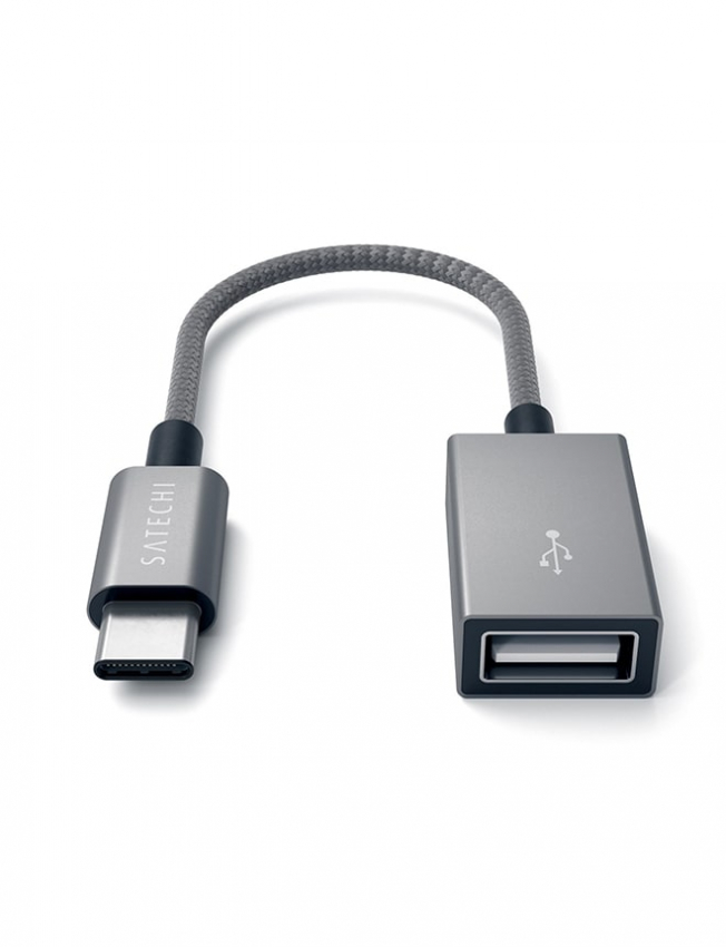 Satechi Type-C to Type-A Cabled Adapter Space Grey