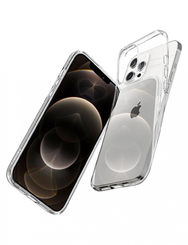 Чохол Spigen Liquid Crystal для iPhone 12 Pro Max (Crystal Clear) (ACS01613)
