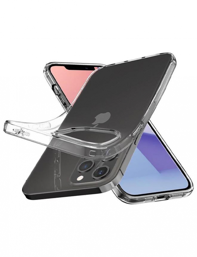 Чохол Spigen Liquid Crystal для iPhone 12/12 Pro (Crystal Clear) (ACS01697)