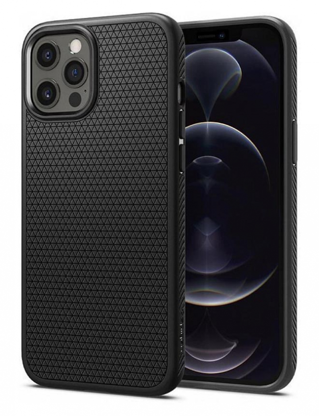 Чохол Spigen Liquid Air для iPhone 12 Pro Max (Black) (ACS01614)