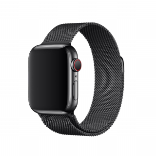 Оригинальный ремешок для Apple Watch 42/44/45/49mm Space Black Milanese Loop (MTU12)