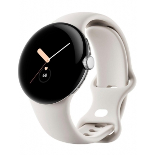 Смарт-часы Google Pixel Watch Polished Silver Case/Chalk Active Band