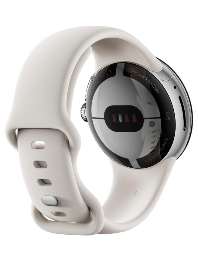 Смарт-часы Смарт-часы Google Pixel Watch LTE Polished Silver Case/Chalk Active Band