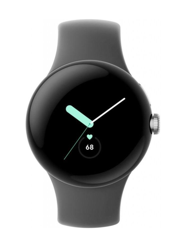 Смарт-часы Смарт-часы Google Pixel Watch LTE Polished Silver Case/Charcoal Active Band