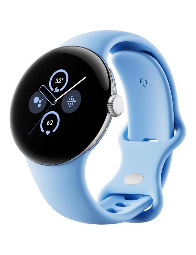 Смарт-часы Google Pixel Watch 2 Polished Silver Case/Bay Active Band