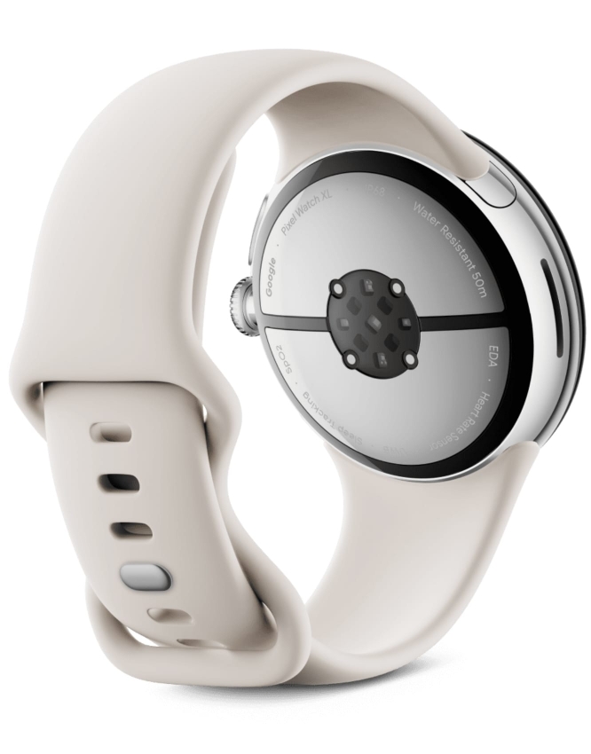 Смарт-часы Google Pixel Watch 3 LTE 41mm Polished Silver Aluminum Case / Porcelain Active Band