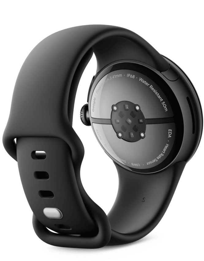 Смарт-часы Смарт-часы Google Pixel Watch 3 LTE 41mm Matte Black Aluminum Case / Obsidian Active Band