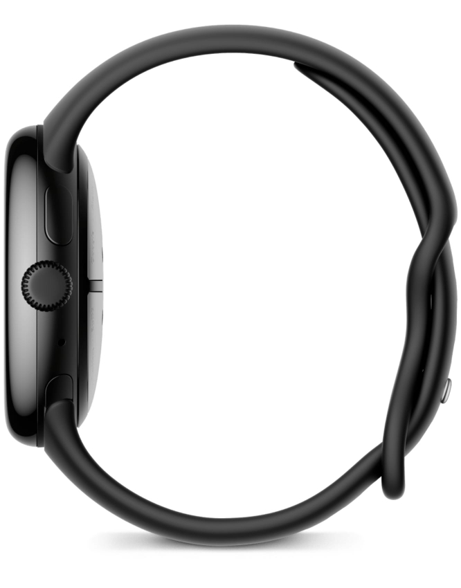Google Pixel Watch 3 45mm Matte Black Aluminum Case Obsidian Active Band GPIX345MBOA