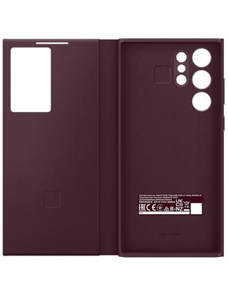 Чохол Samsung для Galaxy S22 Ultra Smart Clear View Cover (Burgundy) (EF-ZS908CEEGRU)