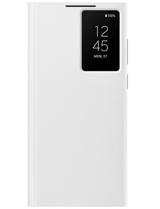 Чохол Samsung для Galaxy S22 Ultra Smart Clear View Cover (White) (EF-ZS908CWEGRU)