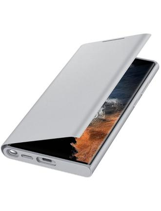 Чохол Samsung для Galaxy S22 Ultra Smart LED View Cover (Light Gray) (EF-NS908PJEGRU)