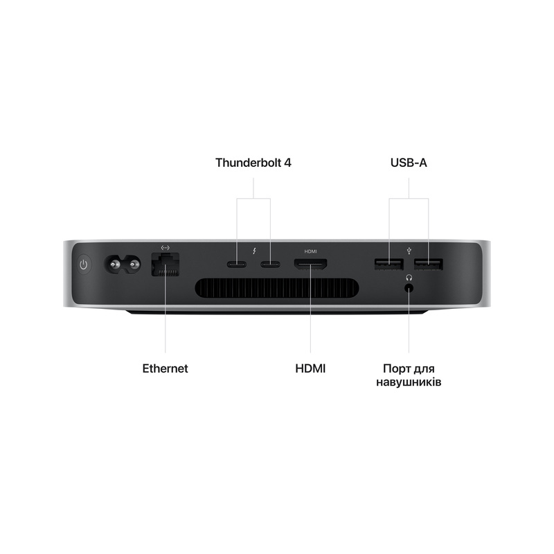 Apple Apple Mac mini, M2, 8RAM, 512Gb, 8CPU/10GPU, Silver (MMFK3) 2023