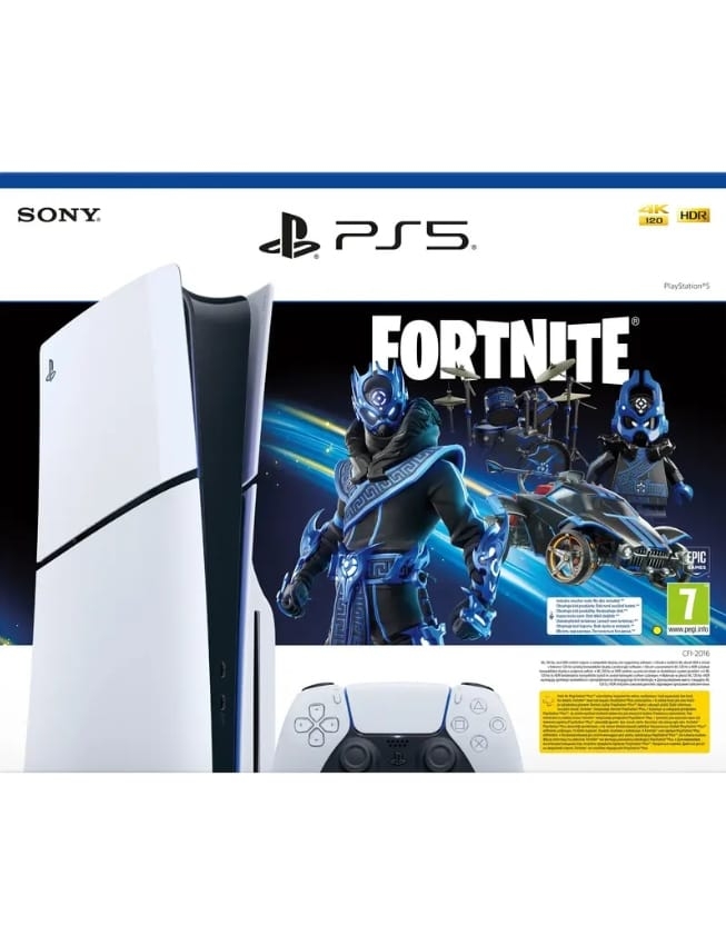 Ігрова консоль Sony PlayStation 5 Slim (Blu-Ray) (Fortnite Cobalt Star Bundle) (1TB)