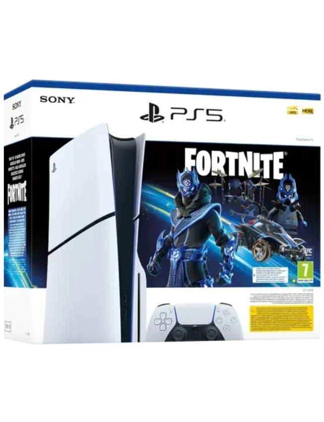 Ігрова консоль Sony PlayStation 5 Slim (Blu-Ray) (Fortnite Cobalt Star Bundle) (1TB)