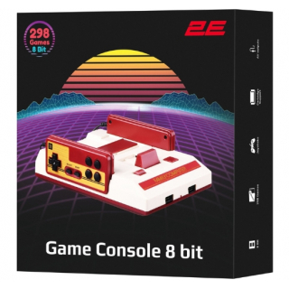 Игровая консоль 2Е 8bit AV (2 проводных геймпада, 298 игр)