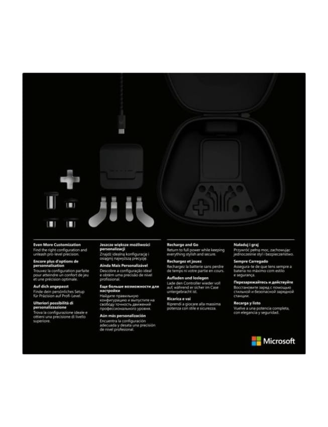 Набор аксессуаров для геймпада Microsoft Xbox Series Complete Component Pack (Black)