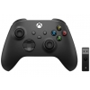 Геймпад Microsoft Official Xbox Series X/S Wireless Controller (Carbon Black) + Wireless Adapter